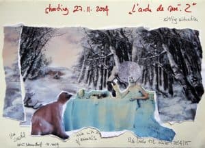 Storyboard Elie Saab, "L'Arche de Noé I", Project for Beirut Art Fair, Lebanon