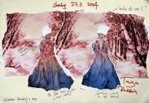 Storyboard Elie Saab, "L'Arche de Noé I", Project for Beirut Art Fair, Lebanon