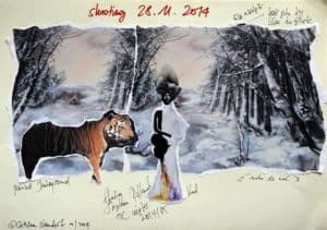 Storyboard Elie Saab, "L'Arche de Noé I", Project for Beirut Art Fair, Lebanon