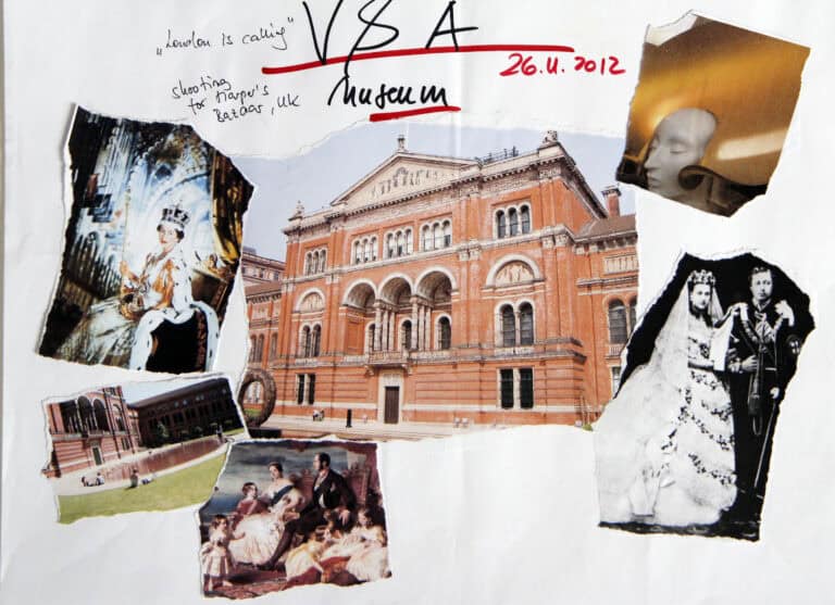 Cathleen Naundorf: Storyboard Harper's Bazaar UK Victoria & Albert Museum