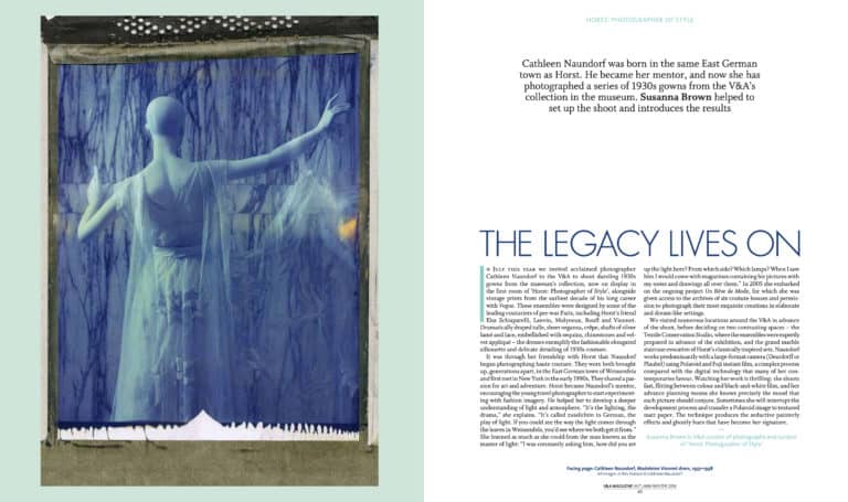 V&A Magazin 10 2014 for Horst P